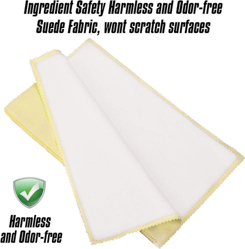 SEVENWELL 2pcs Jewelry Polishing Cleaning Cloth Large 10 x 12in for Sterling Silver Jewelry Gold, Diamond, Platinum, Coins (Yellow)...