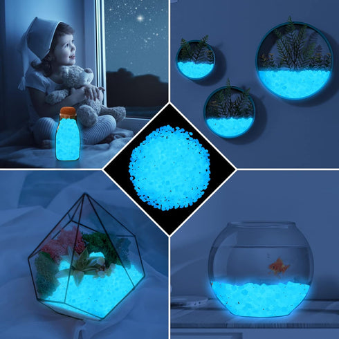 300pc Glow in The Dark Stones Glow in Dark Rocks Outdoor Luminous Pebbles Glow in The Dark Pebbles for Garden Luminous Glow Stones for Outdoor Dec...