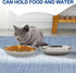 kathson 8 Pcs Stainless Steel Cat Food Bowls, Replacement Whisker Relief Cat Metal Dishes, Shallow Wide Cat&Dog Food and Water Bowl Suitable for P...
