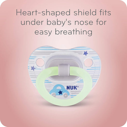 NUK Orthodontic Pacifiers, Girl, 0-6 Months, 2-Pack...