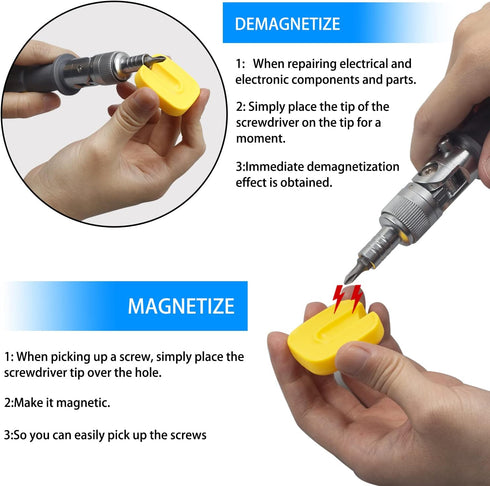 11 in 1 Ratcheting Multitool Screwdriver Multi-function Magnetic Screwdriver Professional Angle Screwdriver Repair Tool (Yellow?NEW Magnetic?)...