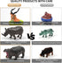 Mini Wild Animals 15-Pcs Figure Set | Realistic Sensory Tube Playset for Toddlers 3-5, Party Favors...