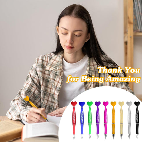 Yeaqee 36 Pcs Appreciation Pens Bulk Inspirational Ballpoint Gifts Thank You for Being Amazing Ballpoint Appreciation Pens for Employee Coworker W...