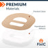 Fixic - 25 Pack - Adhesive Patches - Perfect for Omnipod - The Best Waterproof Adhesive Covers for Omnipod Sensors - Pre-Cut Back Paper - Long Fix...