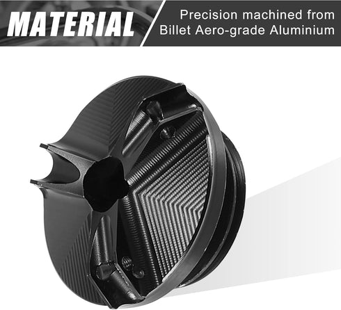 Motoforti Engine Oil Filler Cap Oil Filler Plug Cover Black for Yamaha YZF-R6S YZF-R6 YZF-R3 YZF-R125 YZF-R1 FZ750 FZ600...