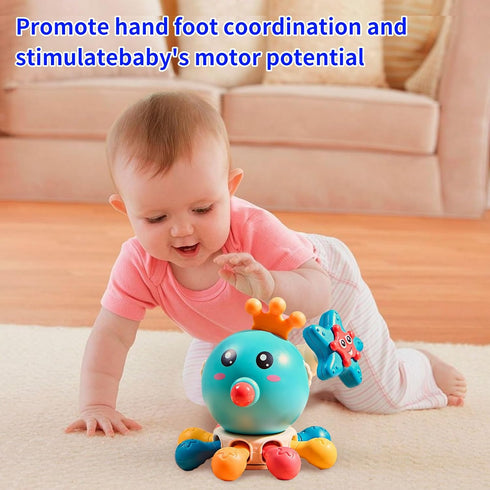 Baby Toys, Baby Teething Toys,Baby Octopus Spinning Toys can be gnawed and Gum Exercise Press Sound Toys.Development Educational 6 7 8 9 10 12 Mon...