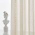 Treatmentex Pom Pom Linen Sheer Curtains for Living Room 63 inches Length Slub Textured Natural Farmhouse Window Sheers Drapes 52" w x 2 Pack, Rod...