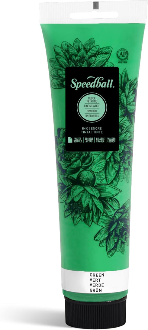 Speedball Water-Soluble Block Printing Ink, 5-Ounce Tube (Green)...