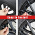 Car Tire Valve Stem Caps, 4Pcs Aluminum Alloy Air Caps Cover, Corrosion Resistant & Leak Proof Tire Valve Cap, Universal Tire Trim Accessories for...