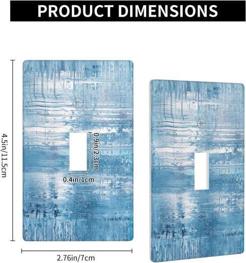 Abstract Oil Painting Light Switch Cover Single Toggle Switch Plate Covers 1 Gang Wall Plate for Bedroom Kitchen Home Farmhouse Decor Standard Siz...