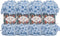 Alize Puffy Fine Baby Blanket Small Loop 100% Micropolyester Soft Yarn Lot of 4skn 400gr 64yds (218 - Baby Blue)...