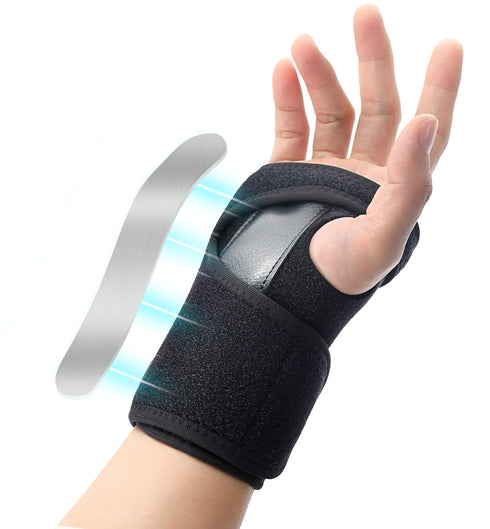 HiRui Wrist Brace Wrist Support with Splint for Men and Women, Hand Support for Carpal Tunnel Arthritis Tendonitis Sprain Recovery Pain Relief, Da...