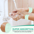 6Pcs Green Spa Headbands and Wrist Washbands Set, Skincare Headbands Snail Face Wash Headband Makeup Headband, Terry Cloth Headbands Face Towel Wr...