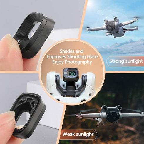 for DJI Mini 3/Mini 3 Pro Gimbal Camera Frame Replacement Mini 3 Pro Gimbal Camera Lens Frame Cover Cap Drone Accessories Parts...