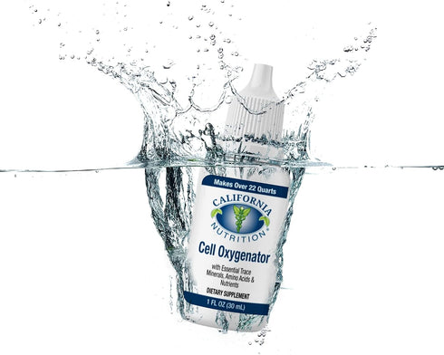 Cell Oxygenator Oxygen Boost, 1fl oz (30ml), Cell Food Oxygen Drops with Zinc, Support Immune System, Liquid Oxygen Dietary Supplement, Trace Mine...