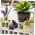 Outdoor Planter Home Cactus Indoor Style Garden Wooden Multi-Functional Flower Pots Bucket Wood Plant Bonsai Storage Round Whiskey Resin Container...