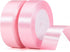 1 Inch Pink Ribbon?2Rolls 50Yards Pink Satin Ribbon for Gift Wrapping Wedding Party Decorations Bridal Flower Bouquet Bow Making...