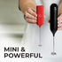 Zulay Kitchen Powerful Mini Milk Frother Handheld - Electric Hand Mixer - Portable Frother Wand for Coffee - Small Drink Blender for Lattes, Cappu...