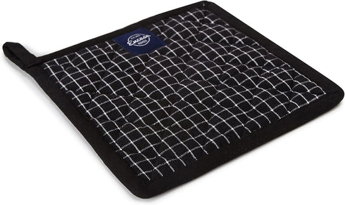 Encasa Homes 8 inches Oven Microwave Potholders (2 pc Set) for Kitchen Cooking & Baking - Heat Resistant, Thick & Safe, Protection of Hands from H...