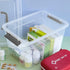 Bringer 6-Pack Clear Plastic Latching Storage Box, Plastic Box, 10 L...