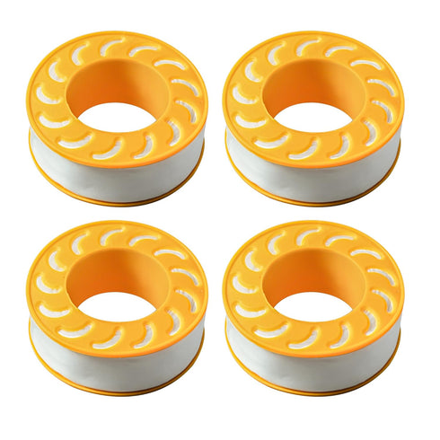 4 Rolls PTFE Tape 0.63INx590IN Teflon Tape,Plumbers Tape Use for Shower Head and Other PPR Water Pipe Fitings,Plumbing Tape White Thread Tape...