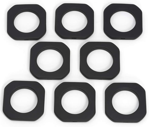 Dritz Home 1-9/16" Plastic Square Curtain Grommets, 8 Sets, Matte Black...