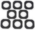 Dritz Home 1-9/16" Plastic Square Curtain Grommets, 8 Sets, Matte Black...