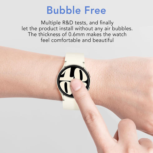 SPGUARD [2Pack Galaxy Watch 6 40mm Screen Protector, Auto-alignment Installation Kit Accessories Tempered Glass Screen Protector for ONLY Samsung ...