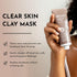 BOLDEN Clear Skin Clay Mask | Made with Sulfur for Deep Pore Cleansing & Preventing Breakouts | Pore Minimizer and Oil Reducer for Sensitive Skin ...