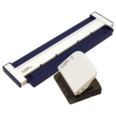 Carl GP-20-B Loose Leaf Punch, Gauge Punch, Compatible with A5, 20 Holes, 5 Pieces, Blue, Japanese Manufacturer...