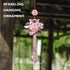 Crystal Flower Ball Car Pendant Lucky Car Mirror Hanging Ornament Crystal Suncatcher Hanging Charm Auto Interior Decoration, Pink...