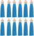 80mm Polyester Soft Tassel Ice Silk Tassel End Stopper Pendant Connectors with Gold Tassels Cap for DIY Jewelry Accessories Making/Earring/Curtain...