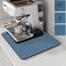 LIMNUO Coffee Mat , Coffee Maker Mat for Countertops, Backed Absorbent Dish Drying Mat for Kitchen Counter (12"x16", Blue)...