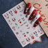 JMEOWIO 4 Sheets Christmas Glitter Nail Art Stickers Decals Self-Adhesive Pegatinas Uñas Snowflake Xmas Winter Holiday White Cute Elk Nail Supplie...