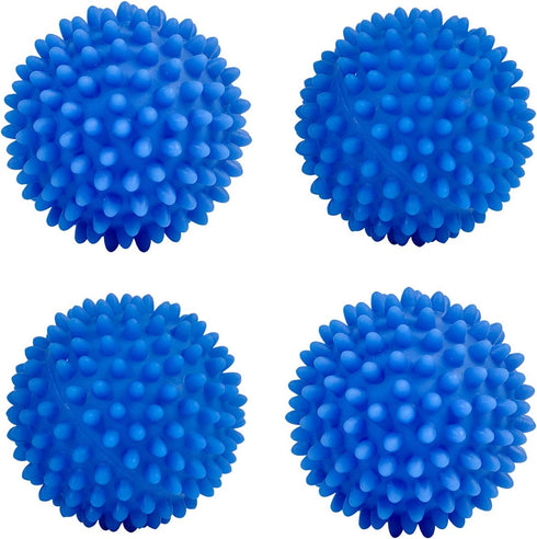 Eco Laundry Dryer Balls Reusable Silicone Soft Washing Balls Fabric Softener Alternative for Quick Drying (4 Packs)...