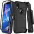 for iPhone XR Case with Built-in Screen Protector,Belt Clip Holster,Heavy Duty Shockproof Drop Protection Military Grade Rugged Full Body Durable ...