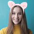 Ondder 5 Pack Bear Ears Skincare Headband for Washing Face Fuzzy Makeup Headband Cute Fur Spa Face Wash Make Up Headband Head Bands for Women’s Ha...