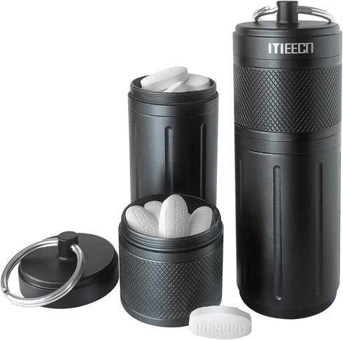 Two-layer Pill Organizer, Waterproof Pill Container, Pill Holder can store pills anything sizes, Vitamins, Cod Liver Oil, Supplements and Medicati...