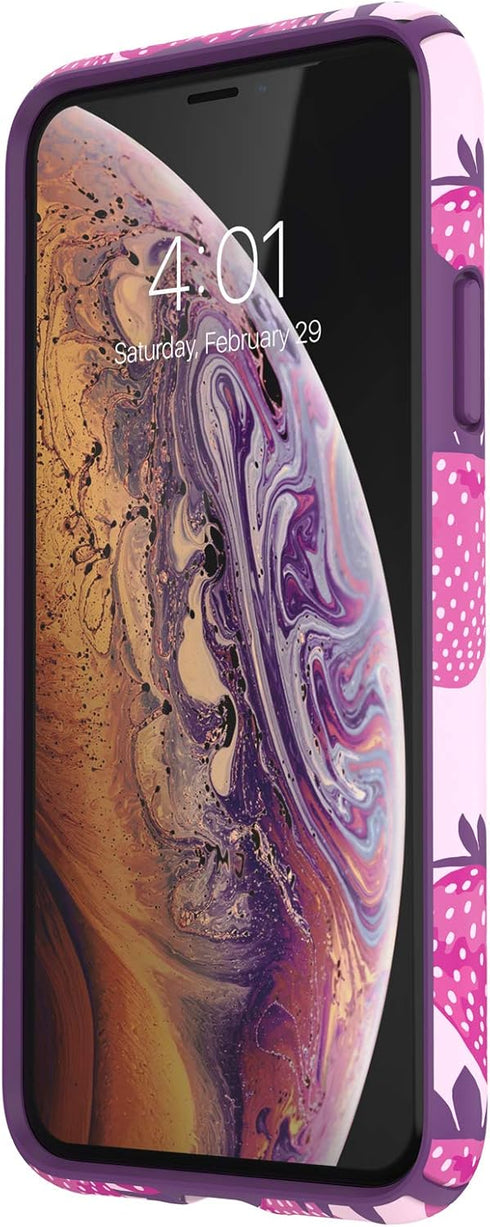 Speck Products, iPhone Xs/iPhone X Case, Presidio Inked, Berry Special/Hyacinth Purple...