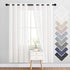 NICETOWN Linen Curtains Semi Sheer Bedroom Window Curtains, Grommet Casual 72" Long Thick Semitransparent Flax Sheer Window Treatment Privacy for ...
