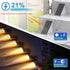 LED Solar Step Lights Waterproof Outdoor Stair Lights, Warm White Solar Deck Lights IP67 Solar Decoration Lights for Yard, Patio, Garden, Walkways...