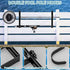 2PCS Adjustable Pool Pole Hangers, Metal Fence Hooks Pool Tool Holder for Telescopic Poles Skimmers Vacuum Hose Nets Brushes Swimming Pool Accesso...