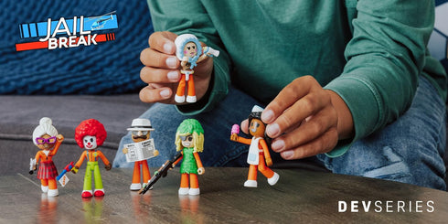 Jailbreak: Hiding in Plain Sight Multipack Six 2.75-Inch Action Figures with Mix and Match, Accessories, and Exclusive Virtual Item Code...