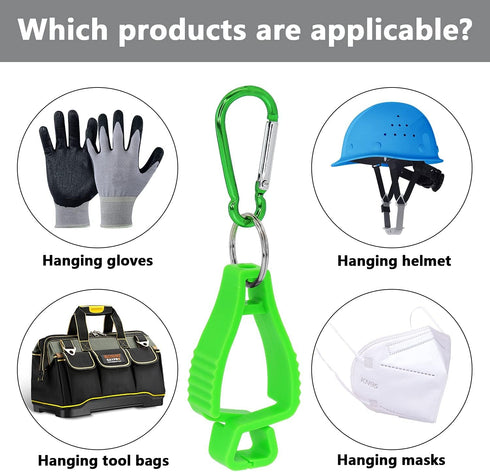 12PCS Glove Grabber Clips Holder Work Safety Clip Plastic Gloves Keeper, Glove Keeper for Duty Belt(Green)...