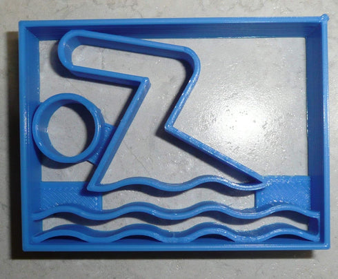 SWIMMING SYMBOL SCHOOL POOL WATER SWIM SPORT ATHLETICS COOKIE CUTTER MADE IN USA PR2498...