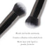LAURA GELLER NEW YORK Foundation Makeup Brush with Wooden Handle in Midnight Black – Works with Foundation, Concealer, Blush – For Applying and Bl...
