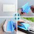 Multifunctional Glass& Window Track Cleaning Tools, Soft Frosted Glass Window Washer Cloth Brush with Study PVA Handle and Scraper, Window Cleaner...