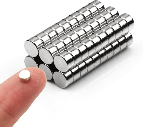 60pcs Small Magnets,Round for Refrigerator , Cylinder, Fridge , Office , Whiteboard , Durable Little Miniature Tiny Mini for Crafts...