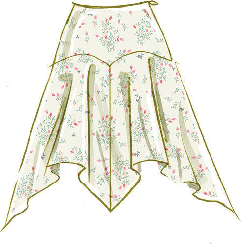 McCall's Misses' Skirt in Two Lengths Sewing Pattern Packet, Design Code M8453, Sizes 8-10-12-14-16, Multicolor...