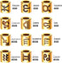 60pcs Antique Zodiac Spacer Beads Alloy 12 Constellations Tube Charm Beads with 4.7 mm Large Hole Horoscope Beads...